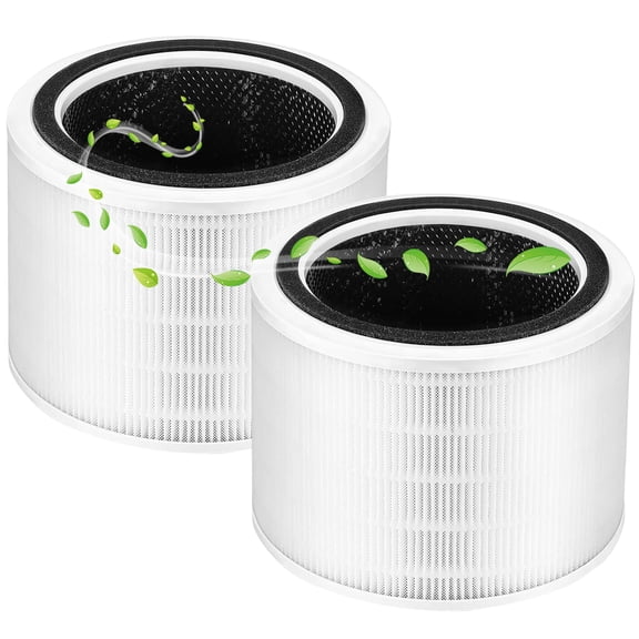 Core 200S Replacement Filter Compatible with LEVOIT Core 200S and Core 200S-P Smart WiFi Air Purifier, 3-in-1 High-Efficiency Activated Carbon Main Filter, Core 200S-RF, White, 2 Pack