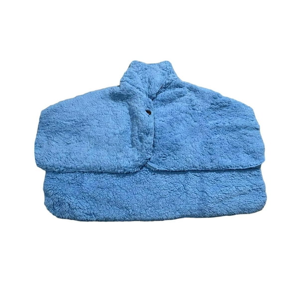 Mantón de hombro capa manta protección hombro cálido suave mujer invierno chal azul jinwen Mantón cálido
