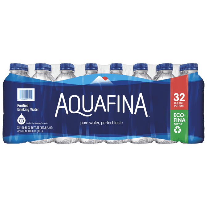 Aquafina Purified Bottled Drinking Water 16 9 Oz 32 Pack Bottles