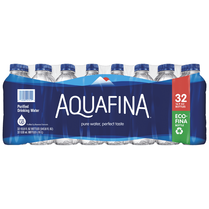 Aquafina Purified Bottled Drinking Water 16 9 Oz 32 Pack Bottles 