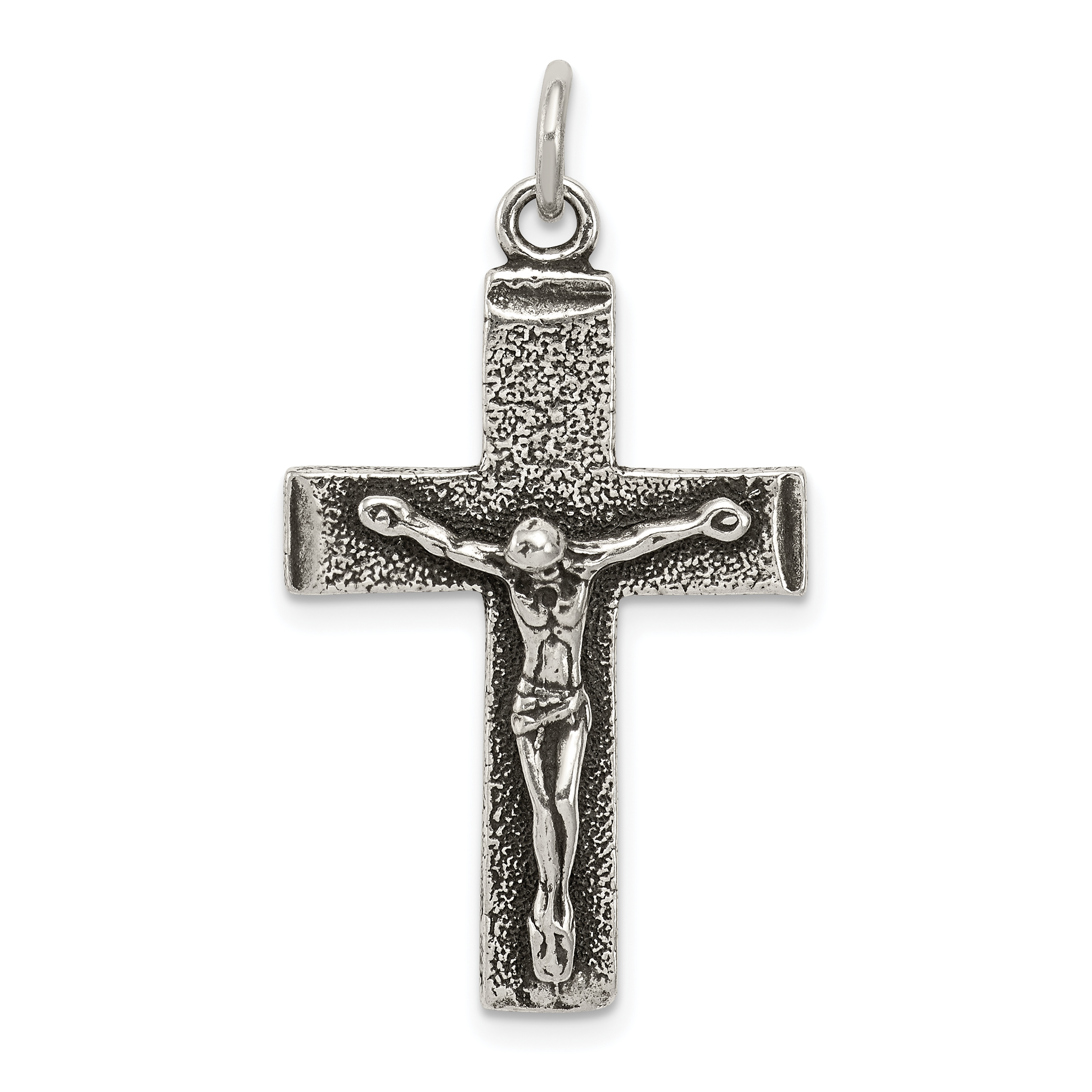 Crown Of Thorns Head Of Jesus Christ Cross Medal – 1 Inch Silver Toned Metal Pendant, Gift Boxed - View #7