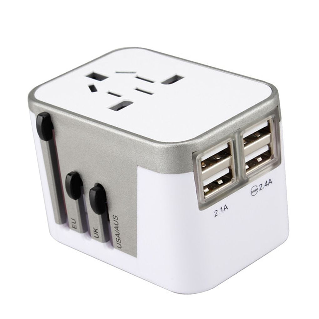 Bobel All in One Universal Power Adapter with 4 USB Charging Ports Africa European Travel Adapter International Charger for UK Japan Italy AU Spain India etc 4350279973