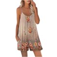 thumbnail image 2 of Summer Petite Jumpsuits for Short Women Dressy,Womens Casual Sleeveless Spaghetti Straps Jumpsuits Stretchy Loose Long Pants Romper with Pockets, 2 of 7