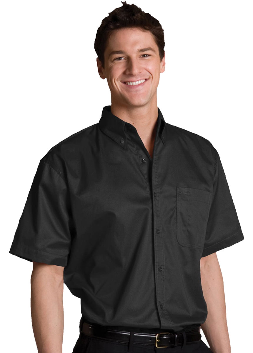 Ed Garments Mens Big And Tall Banded Collar Long Sleeve Shirt DARK GREY X-Large Tall 