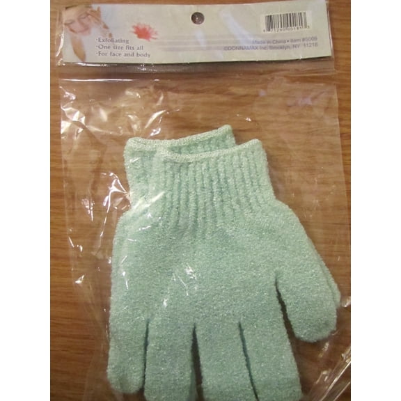 Spa Savvy - Exfoliating Bath Gloves for Smooth, Natural Skin - 1pr