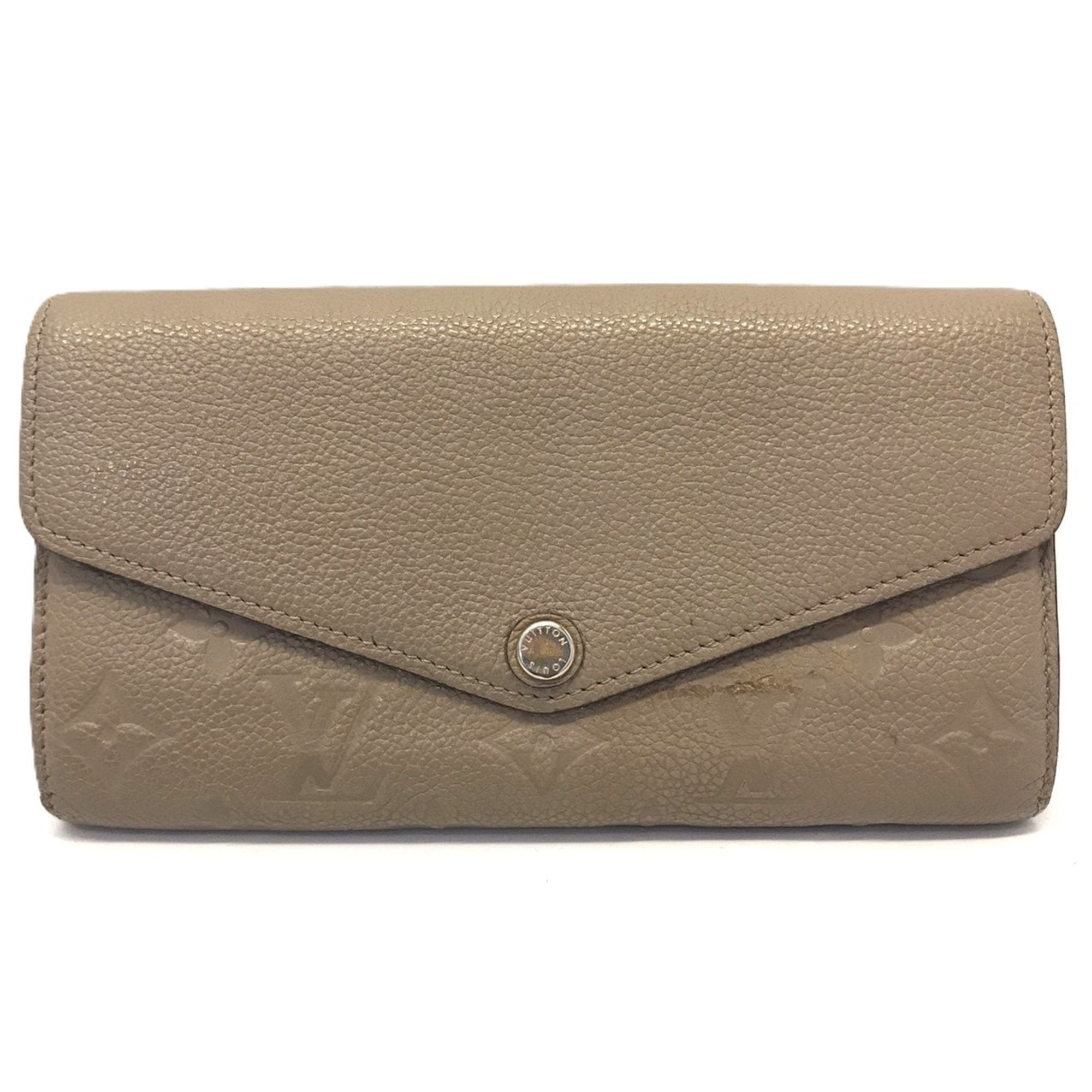 Pre-Owned Louis Vuitton Portefeuille Sarah Monogram Empreinte Beige Long Wallet... (Fair)