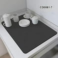 thumbnail image 1 of Baohd Black Absorbent Mat Kitchen Accessory To Countertop Dry And Stain-Free Table Decoration Accessories Dish Drying Mat CD0061-7 50*80cm, 1 of 6