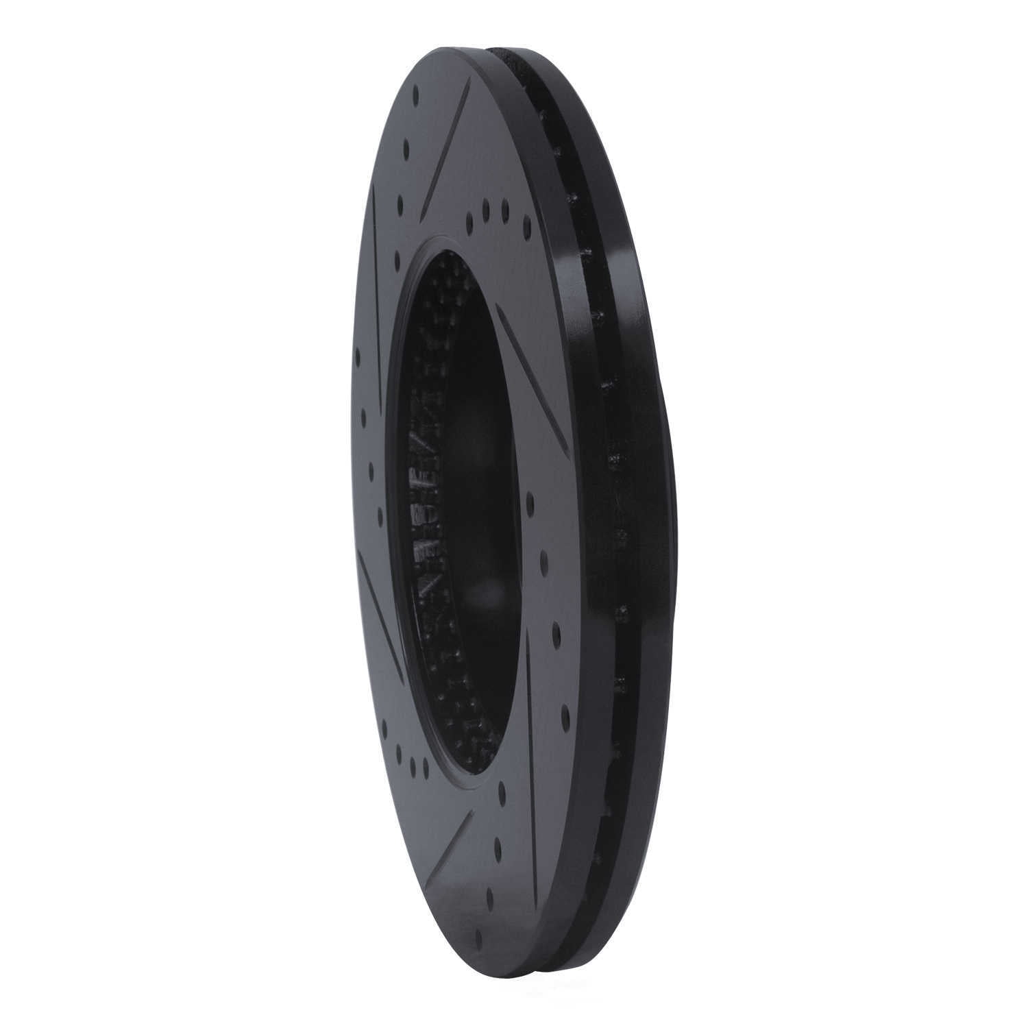 Dynamic Friction Company 633-80038R DFC Brake Rotor - Drilled And Slotted - Black