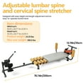 thumbnail image 2 of Lumbar Decompression & Cervical Traction Table - Adjustable Length Back Stretch Bench with Foam Rollers, 330lb Weight Capacity for Spinal Relief, 2 of 15