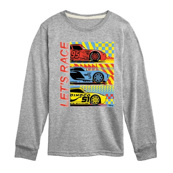 Cars - Lets Race - Toddler & Youth Long Sleeve Graphic T-Shirt