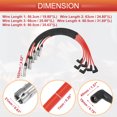 thumbnail image 3 of Unique Bargains Car Spark Plug Coil Wires 7mm Fit for VW Golf Jetta Passat No.021998031A/021998031 - Pack of 6, 3 of 7