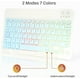 thumbnail image 4 of Combo de Teclado y Mouse Bluetooth Recargable, Retroiluminado en 7 Colores, Juego de Teclado de Mouse Inalámbrico Compacto y Portátil Ultradelgado para Android, Windows, Tableta, Teléfono Celular, iPhone, iPad Mini, iPad 13 y Superior, 4 of 9