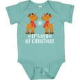 thumbnail image 3 of Inktastic Twins Our 1st Christmas Reindeer Boys or Girls Baby Bodysuit, 3 of 5