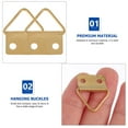 thumbnail image 4 of FESTFENDS 150 Pcs Anneaux en Triangle pour Cadres Photo, Couleurs Assorties, Suspension Murale, 4 of 8