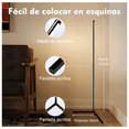 thumbnail image 3 of 2 Pcs Lámpara De Piso Led Rgb Lámpara Inteligente Sincronización De Música App Eo Safe Imports Negro, 3 of 5