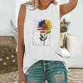 thumbnail image 2 of Birdeem Mode Femme Décontracté Col Rond Blouse Imprimée Sans Manches T-Shirt Fête de l'Indépendance Hauts d'Été, 2 of 4