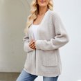 thumbnail image 5 of Idoravan Women's Cardigans Women's New Mid Length Slouchy Knitted Sweater Cardigan, 5 of 6