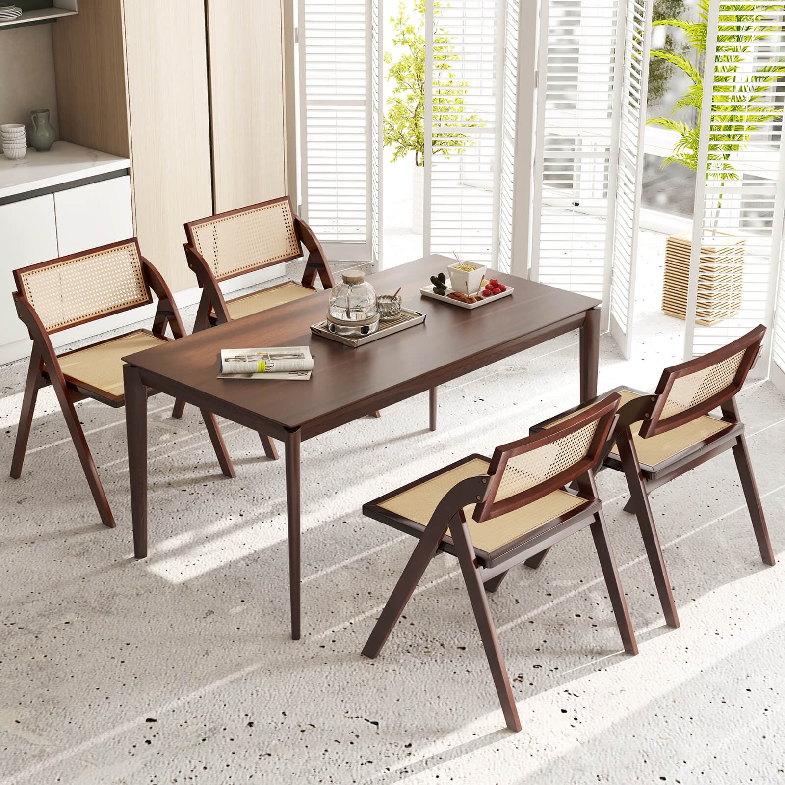 Dining Chairs Low Chair With Backrest Turin Dark Oak Low Back