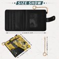 thumbnail image 3 of Small Wallet For Women Bifold Leather Pocket Coin Credit Card Holder With RFID Blocking The Black Cat Has Golden Eyes, 3 of 6