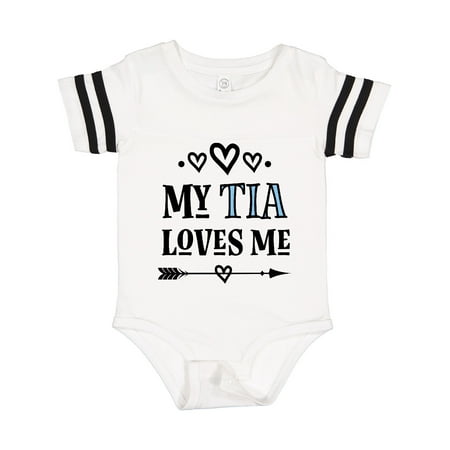 

Inktastic My Tia Loves Me Childs Gift Baby Girl Bodysuit