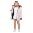 thumbnail image 4 of WenVen Girl's Winter Coat Warm Puffer Jacket Insulated Windproof Outerwear with Hood Pink 6/7, 4 of 12