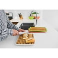 thumbnail image 3 of Peterson Housewares BF0277002WH1 Cutting Board with Bamboo Fiber Tray, Large, White, 3 of 3