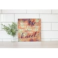 thumbnail image 2 of More Can Stand Kneel Orange Splash 12 x 12 Wood Wall Sign Plaque, 2 of 4