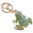 thumbnail image 3 of HEALEEP Rhinestone Frog Keychain Car Key Backpack Charm Pendant Hanging Decoration, 3 of 8