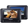 Sylvania 7" Dual Screen Portable DVD Player with Dual DVD Players, SDVD8791