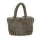 thumbnail image 2 of Bolso de mano de tela suave de gran capacidad y moderno para mujer, elegante bolso de hombro con estilo y asa cómoda para uso diario, bolso de hombro de tela., 2 of 6