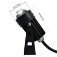thumbnail image 4 of Wosthever Foco LED de pared 250LM IP65 impermeable resistente a la intemperie iluminación de paisaje fiesta 180 grados giratorio lámpara de un haz para Iluminación y accesorios Luz blanca cálida, 4 of 6