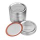 thumbnail image 1 of Tapas De Tarros Tapas para tarros Mason Tapa de almacenamiento de boca normal a prueba de herrumbre de grado alimenticio (70 mm 12 piezas) Tmvgtek Libre de BPA, 1 of 3