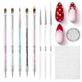 thumbnail image 1 of Set de 8 pinceles dobles para nail art Beetles Gel Polish, 1 of 7