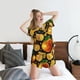 thumbnail image 5 of Fotbe Tangerine Conjunto de Pijama Estampado para Mujer, 2 Piezas, Ropa de Dormir con Camiseta de Manga Corta y Shorts Suaves-Small, 5 of 6