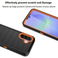 thumbnail image 6 of Galaxy A36 5G Case,Takfox Samsung Galaxy A36 5G Holster Phone Case with Built-in Screen Protector Swivel Belt Clip [3 Layers] Heavy Duty Full Body Protection Shockproof Kickstand Cover - Black/Orange, 6 of 8
