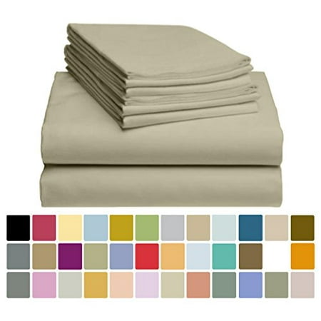 6 Pc Luxclub Bamboo Sheet Set W 18 Inch Deep Pockets Eco Friendly 6 Pc Luxclub Bamboo Sheet Set W 18 Inch Deep Pockets Eco Friendly Wrinkle Free Hypoallergentic Antibacterial Fade Resistant Silky Stronger Softer