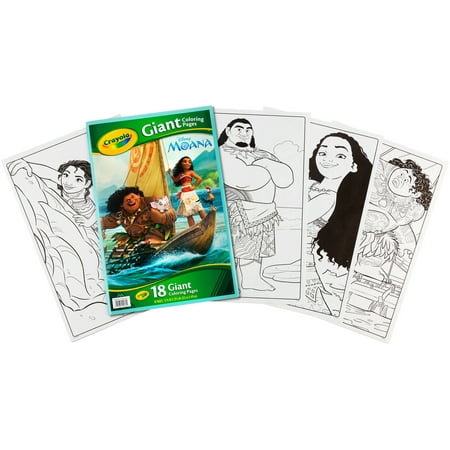 Download Crayola Giant Coloring Pages 12.75"X19.5"-Moana | Walmart ...