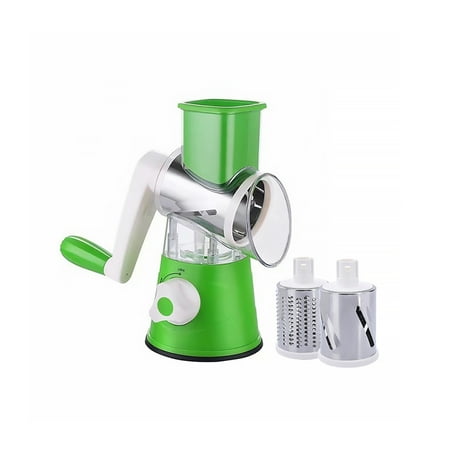 

Vegetable Slicer Chopper Rotary Cheese Grater Blades Steel 3 with Interchangeable tube Stainless