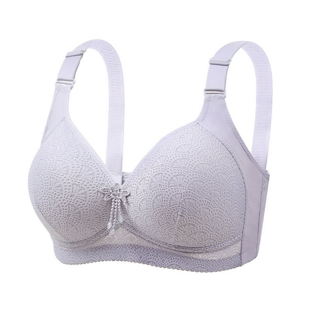 Yuzhih Bras for Women Push up No Padding Comfort Underwire Plus Size Full Coverage Seamless Everyday Bras