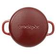 thumbnail image 6 of Crock Pot Artisan 7-Quart Round Cast Iron Dutch Oven With Borasilicate Lid - Red, 6 of 9