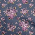 thumbnail image 1 of oneOone Velvet Dusty Blue Fabric Florals Fabric For Sewing Printed Craft Fabric By The Yard 58 Inch Wide, 1 of 7