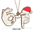 thumbnail image 6 of WKSCLPAI Hand Sign 67 Ornament 2025, Six Seven Meme Christmas Tree Ornament with Santa Hat Decor, Funny 67 Teen Slang Ornaments, Xmas Tree Decorations, Gag Gifts, #DB, 6 of 6