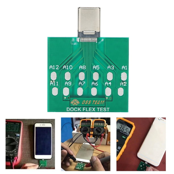 USB 5 Pines De Prueba, Herramienta De Reparación Del Puerto De Carga De Energía De La Batería Para El Teléfono Tipo C, Con Una Prueba De Micro Aguja Para El