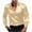 Khaki, variant on CLOISE Cute Fall Tops for Men Big and Tall Collared Shirt Solid Color Long Sleeve Pullover Fashion Outfits Orange M
