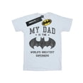 thumbnail image 1 of DC Comics Mens Batman My Dad Is A Superhero T-Shirt, 1 of 3