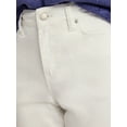 thumbnail image 4 of Time and Tru Women's Cropped Flare Jeans with Raw Hem, 26” Inseam, Sizes 2-20, 4 of 5