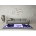 thumbnail image 3 of Ahgly Company Machine Washable Indoor Rectangle Animal Blue Traditional Area Rugs, 3' x 5', 3 of 4