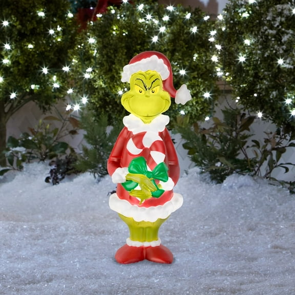 24" The Grinch Lighted Yard Decor