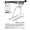 thumbnail image 1 of Owner Manual 104032 Works W Weslo Cadence 3350 - Wl361503 Treadmill, 1 of 1