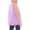 thumbnail image 3 of Women's Sleeveless Long Body Open Draped Front Solid Cardigan Vest S-3XL, 3 of 4